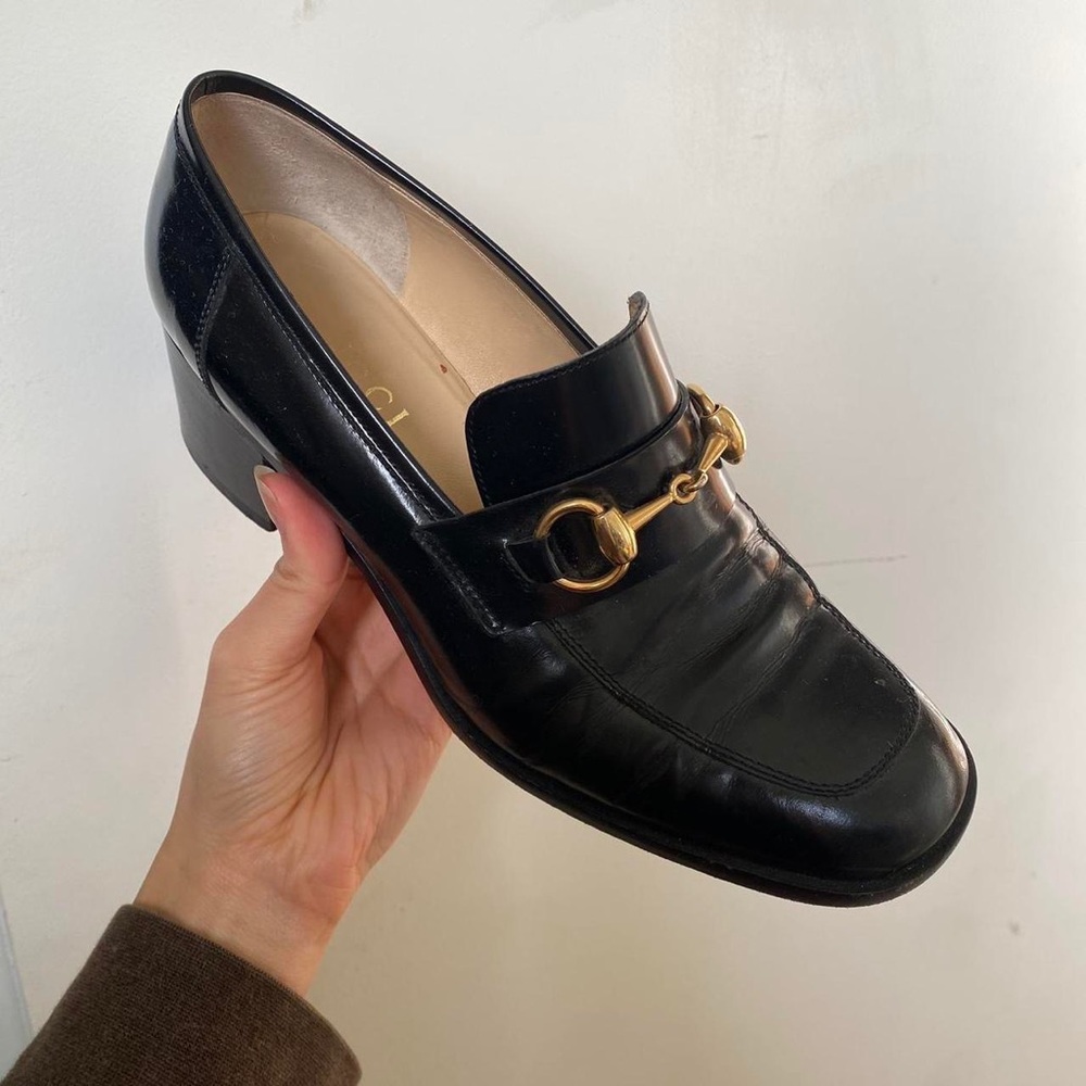 Gucci heeled loafers